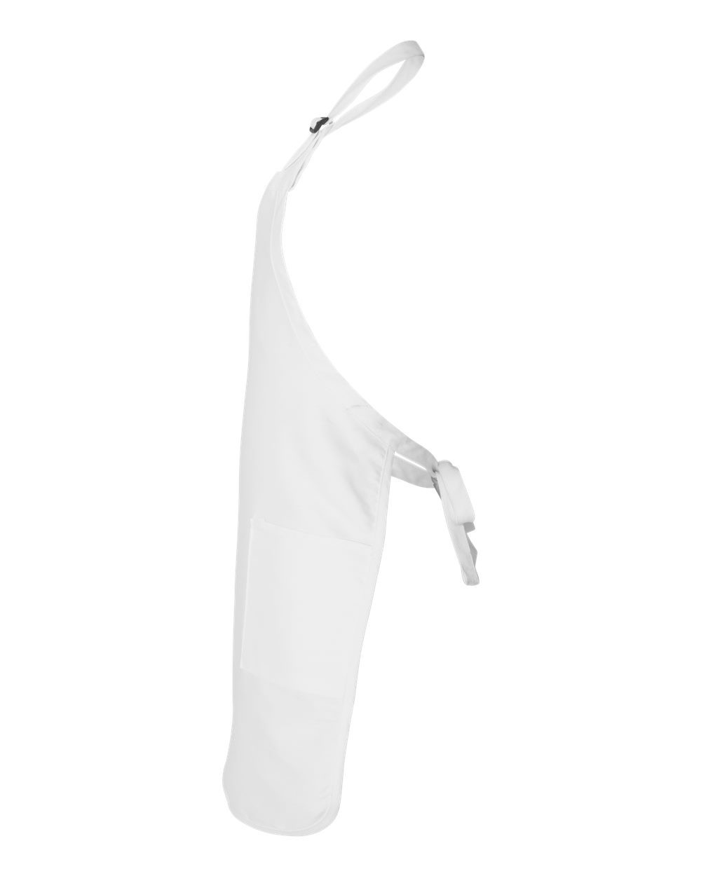 Q-Tees Q4350 Full-Length Apron With 2 Pockets | White